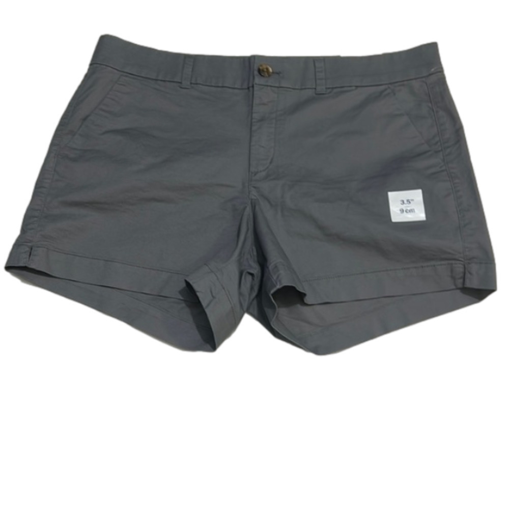 Old Navy Mid Rise Casual Cotton Spandex Grey Shorts Summer Spring Vacation Sz 14